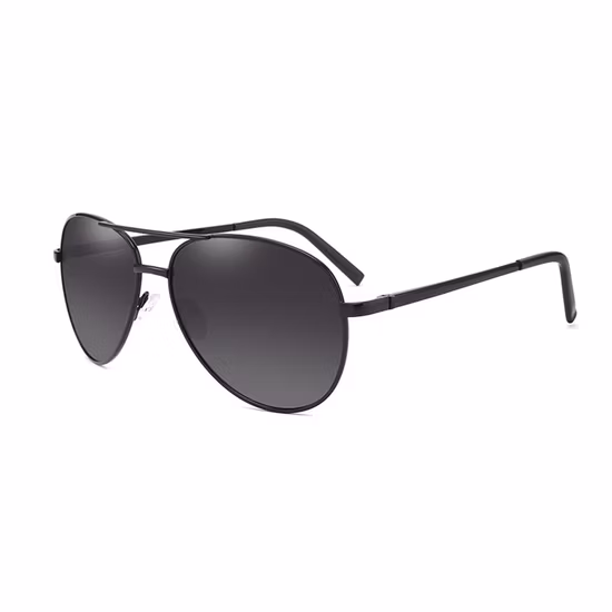Pilot Polarisierte Sonnenbrille mit Metallrahmen Herren Damen Outdoor Fahren Sonnenbrille Vms020
